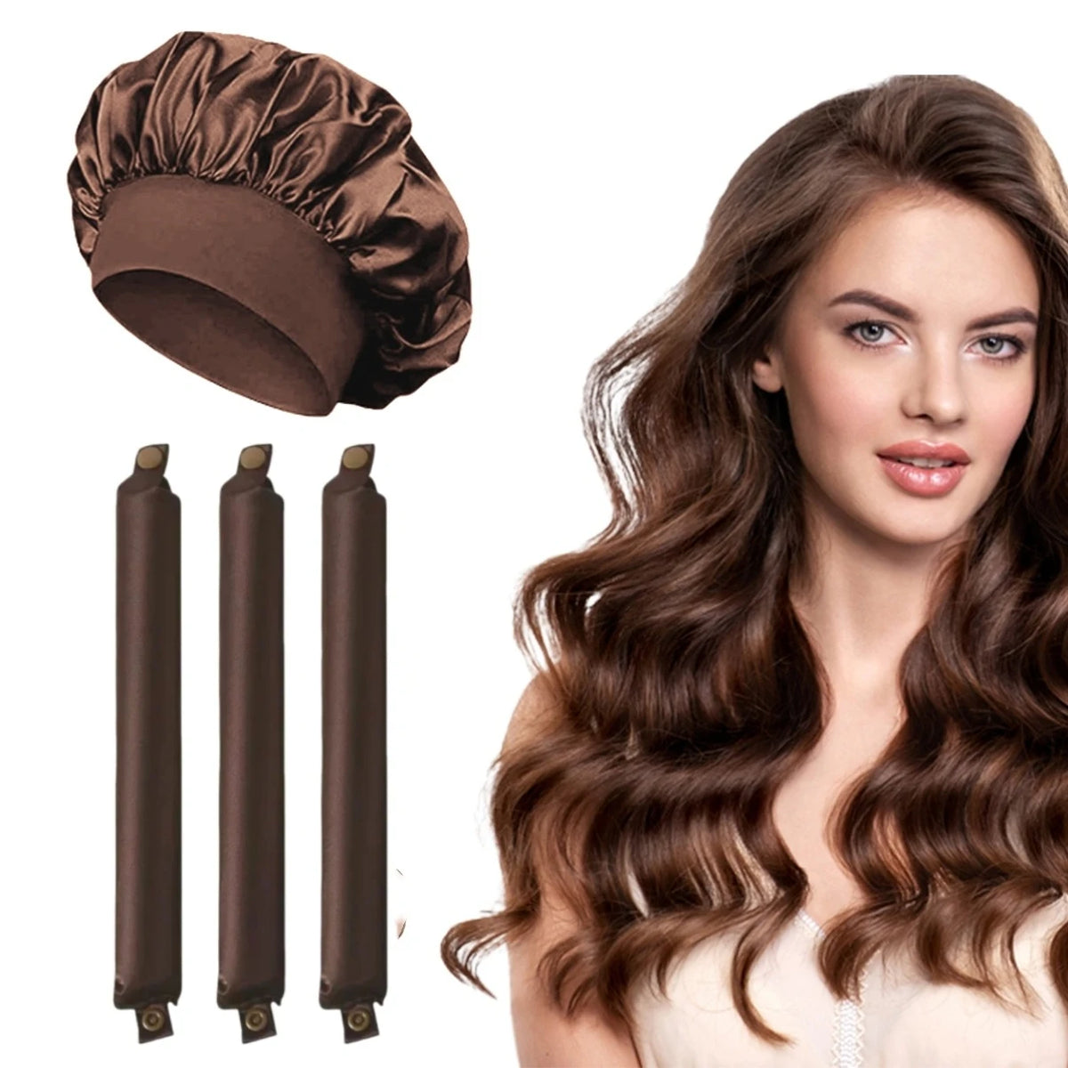 Heatless Curling Set with Bonnet