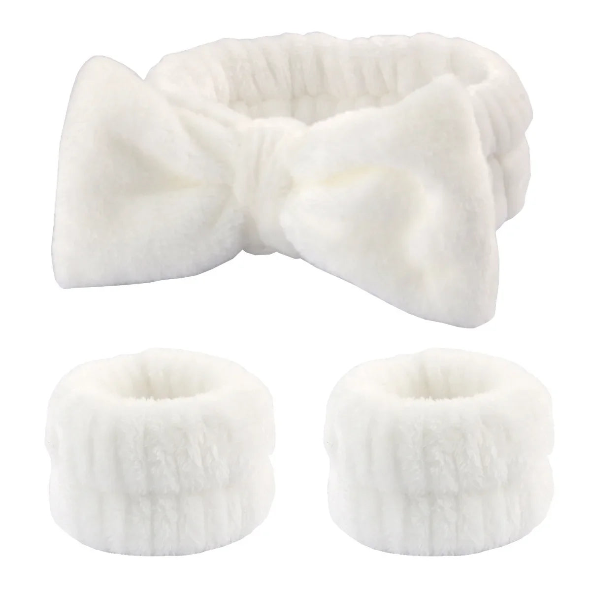 3-Piece Spa Headband & Wristband Set