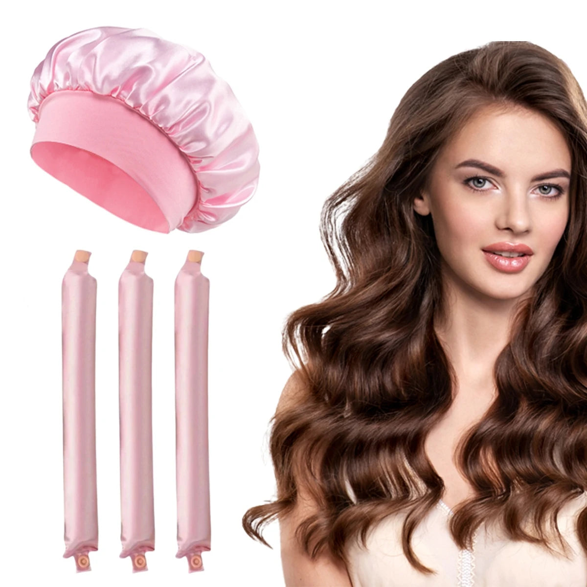 Heatless Curling Set with Bonnet