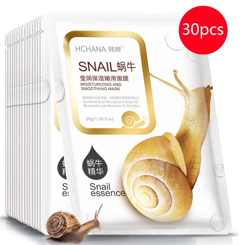Snail Moisturising Face Masks