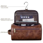 Leather Hanging Toiletry Bag