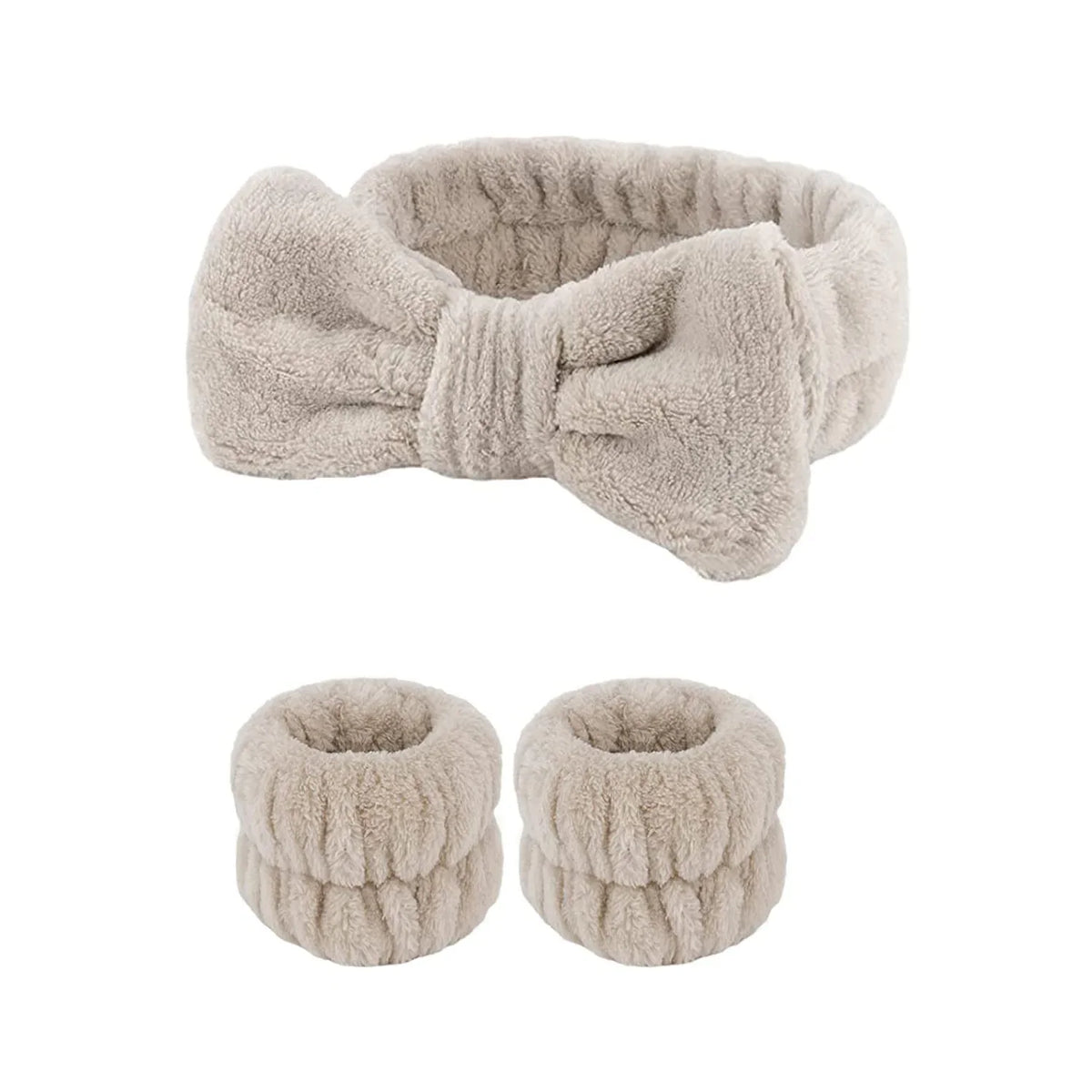 3-Piece Spa Headband & Wristband Set