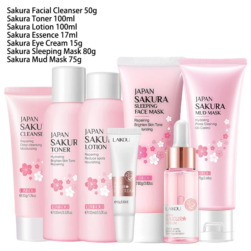 Sakura 9-Piece Skincare Set