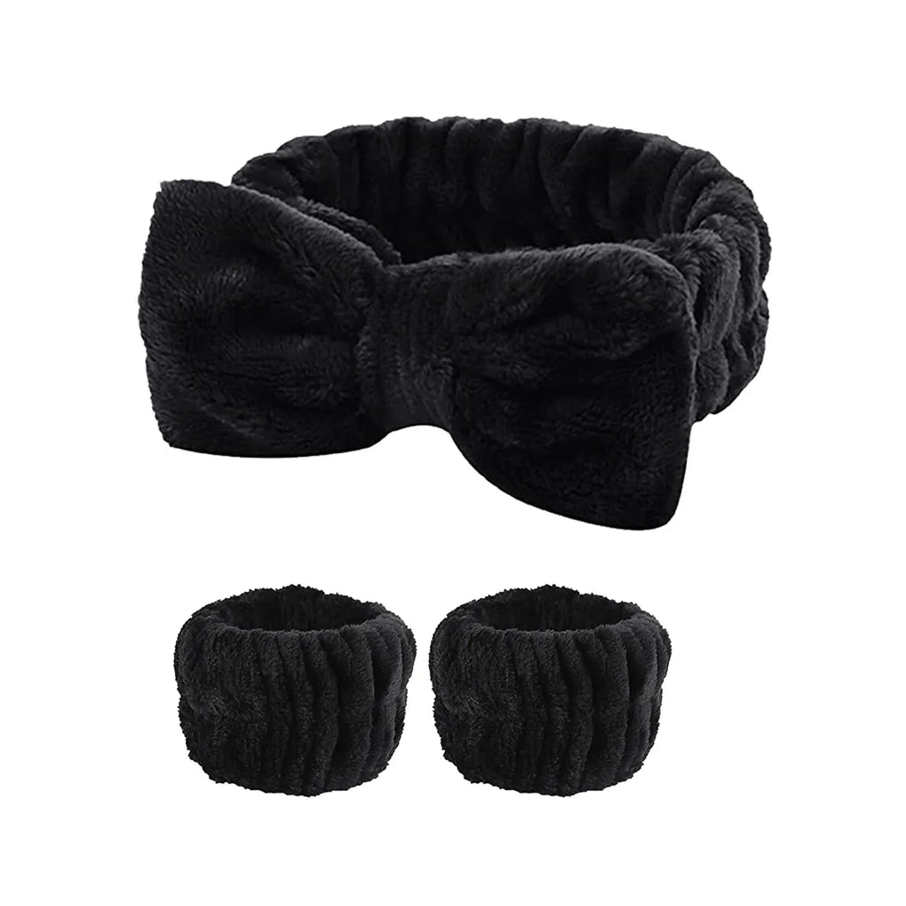 3-Piece Spa Headband & Wristband Set
