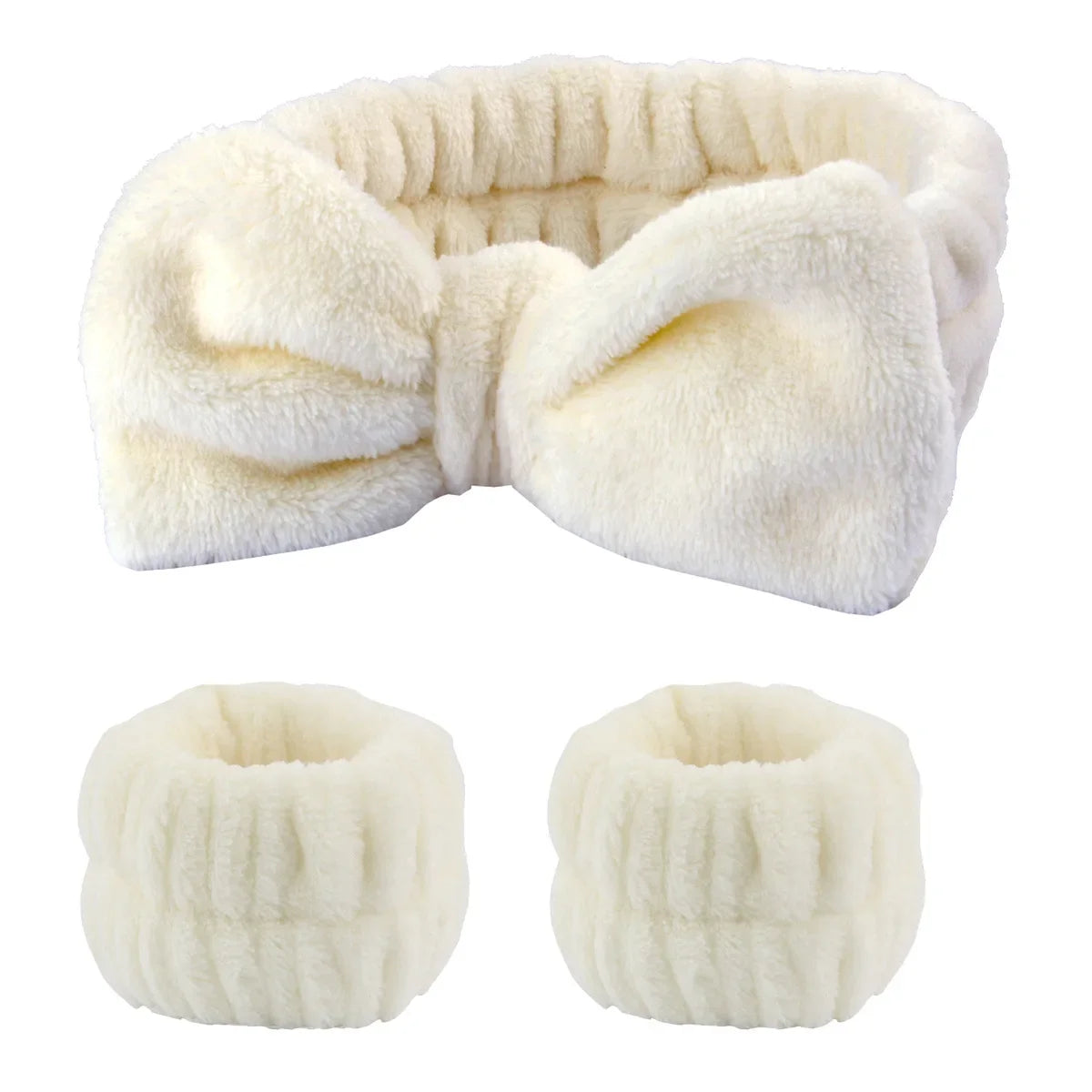 3-Piece Spa Headband & Wristband Set
