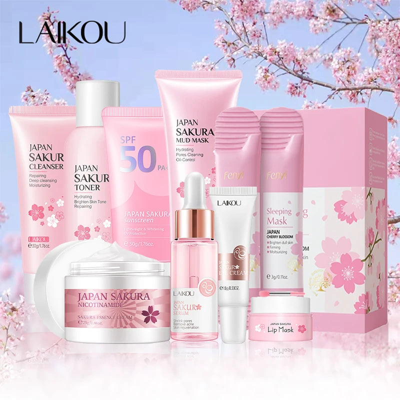 Sakura 9-Piece Skincare Set