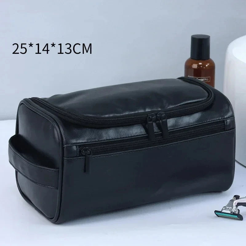 Leather Hanging Toiletry Bag