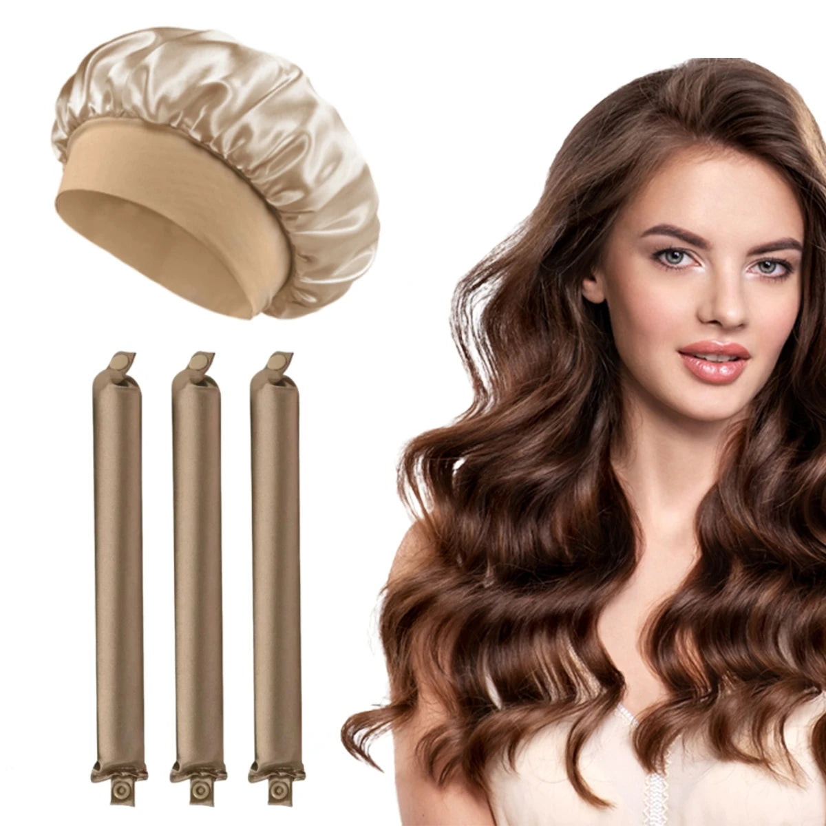 Heatless Curling Set with Bonnet