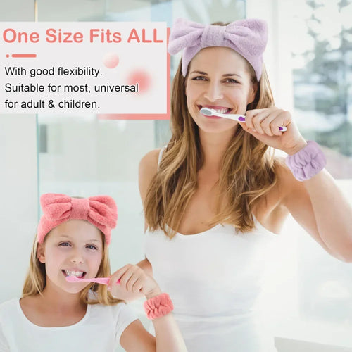 3-Piece Spa Headband & Wristband Set