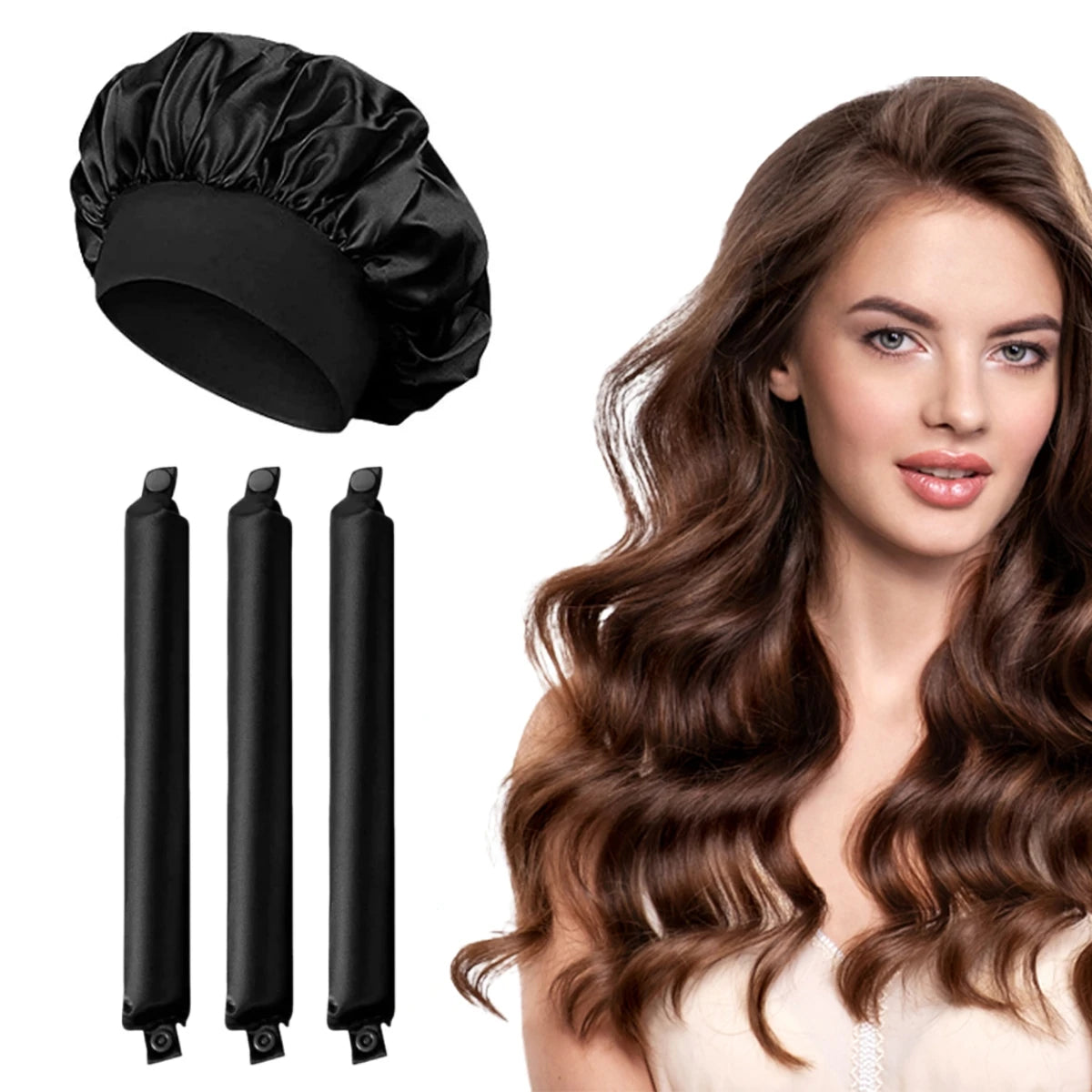 Heatless Curling Set with Bonnet
