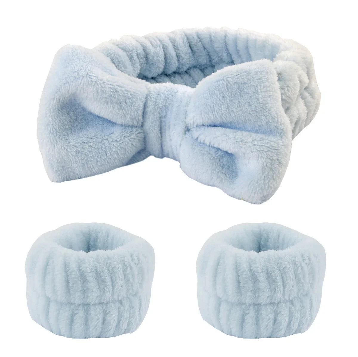3-Piece Spa Headband & Wristband Set