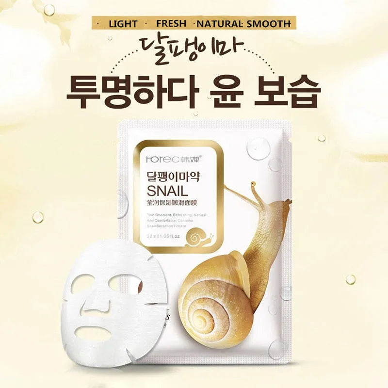 Snail Moisturising Face Masks