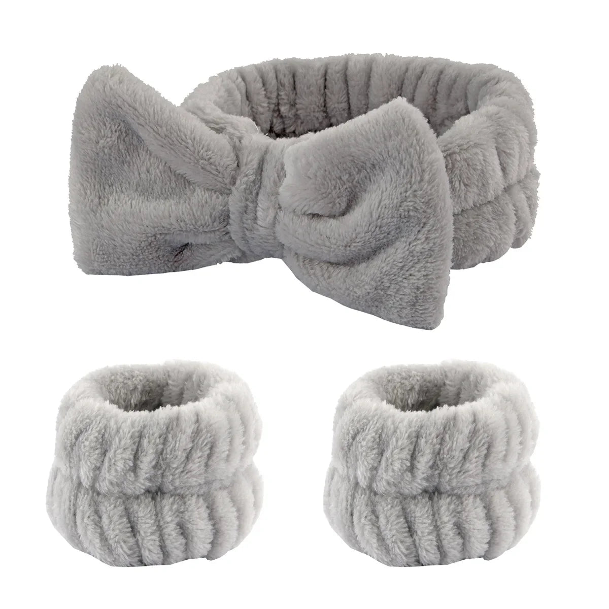 3-Piece Spa Headband & Wristband Set