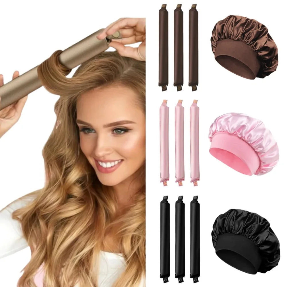 Heatless Curling Set with Bonnet