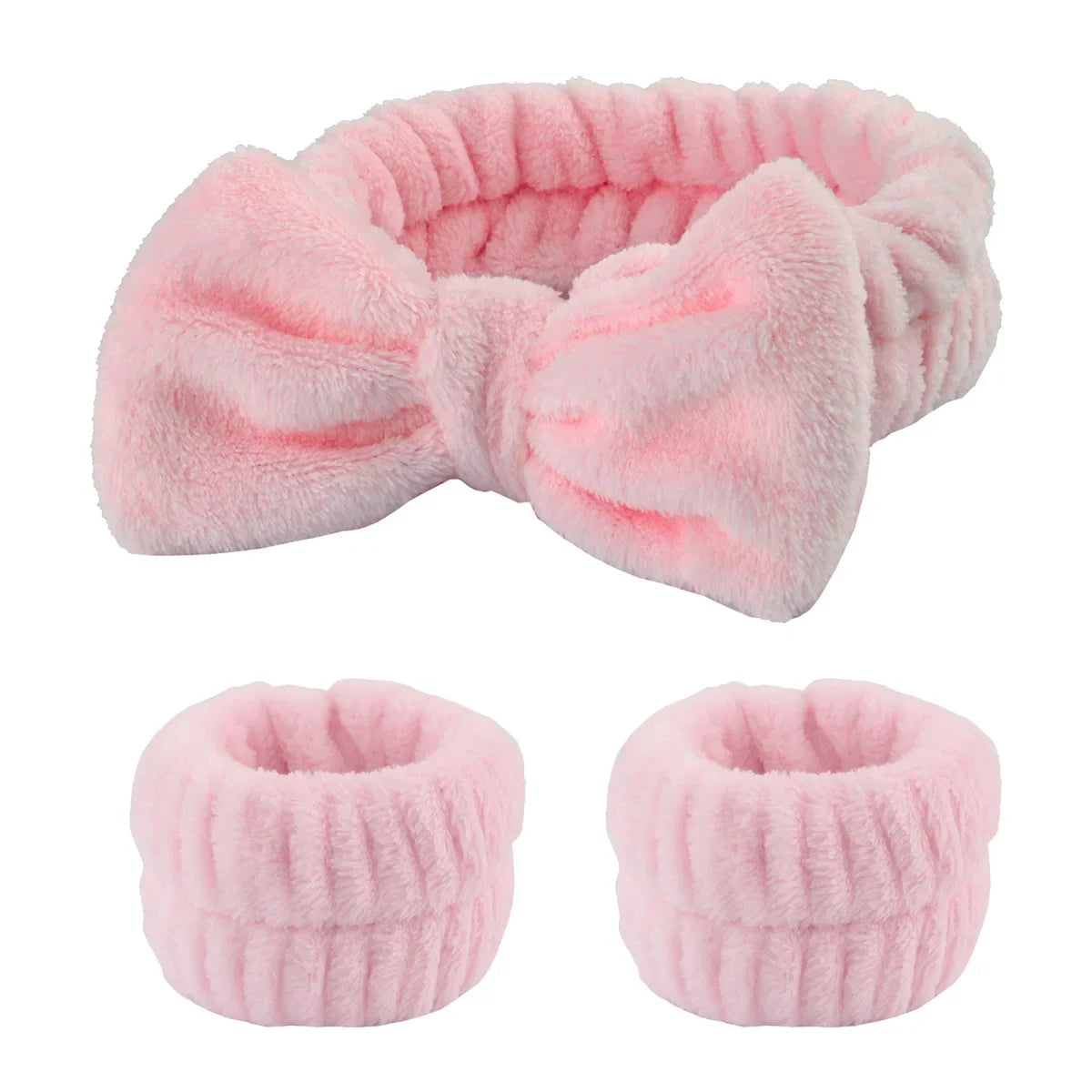 3-Piece Spa Headband & Wristband Set